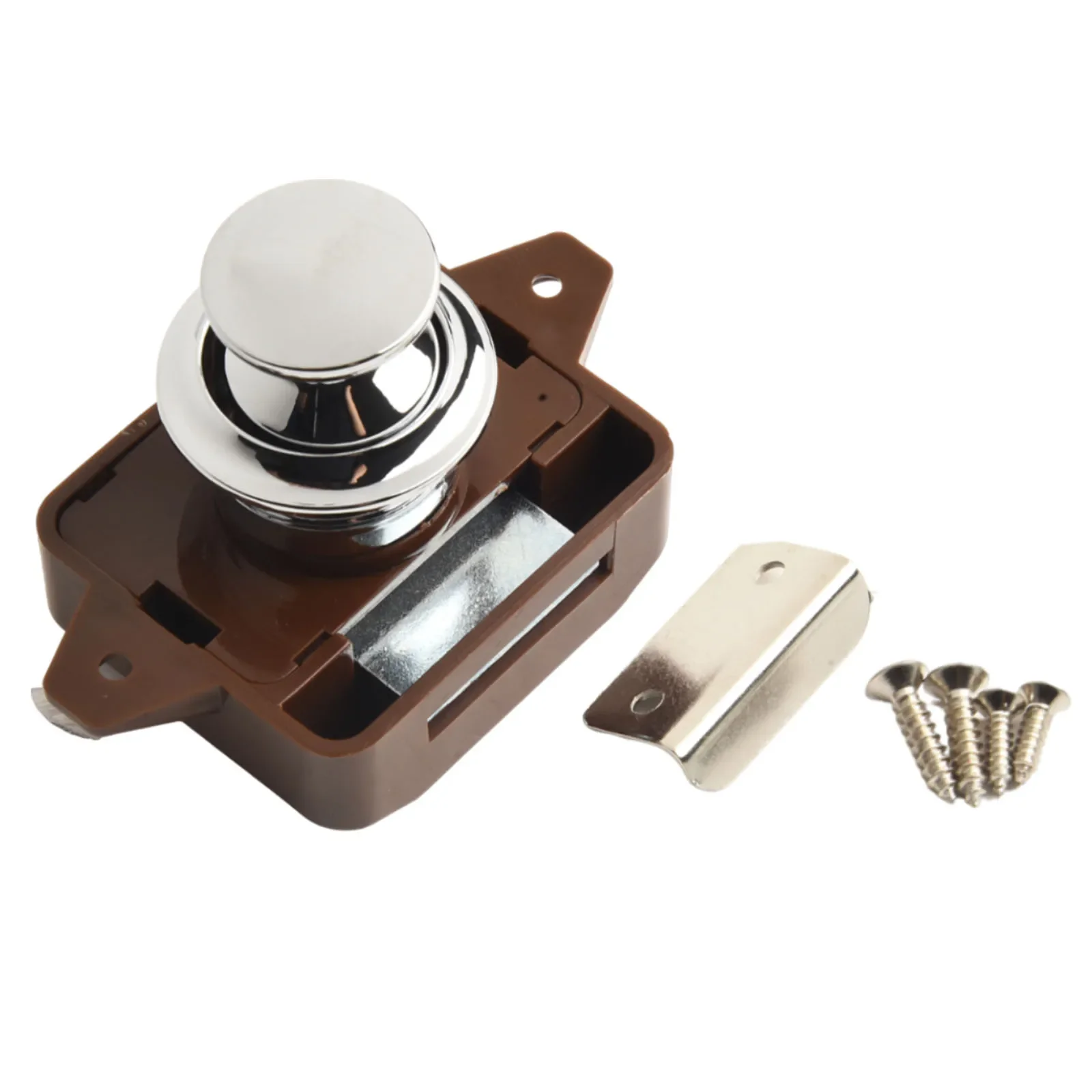 RV Lock Catch Button Lock Door Locks Push Shaking Boat Yacht Cabinet Camper Catch Cupboard All Kinds Of Furniture