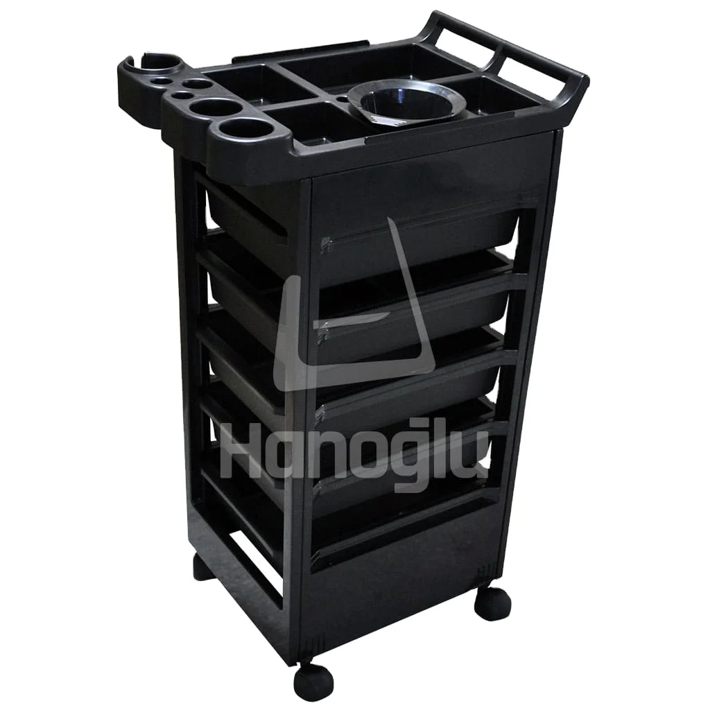 

Plastic Wheeled Service Trolley for Barbershops Hair Salons Beauty Salons Factory Made Hot Sale