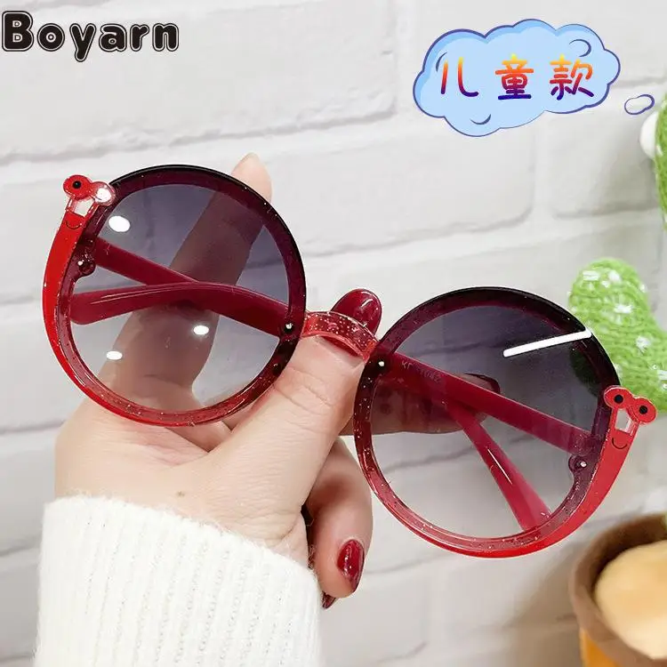 

Boyarn Cartoon Cute Snail Children's Sunglasses, Male And Female Baby Photos, Catwalk Style Glasses, Gafas De Sol Candy Color Su