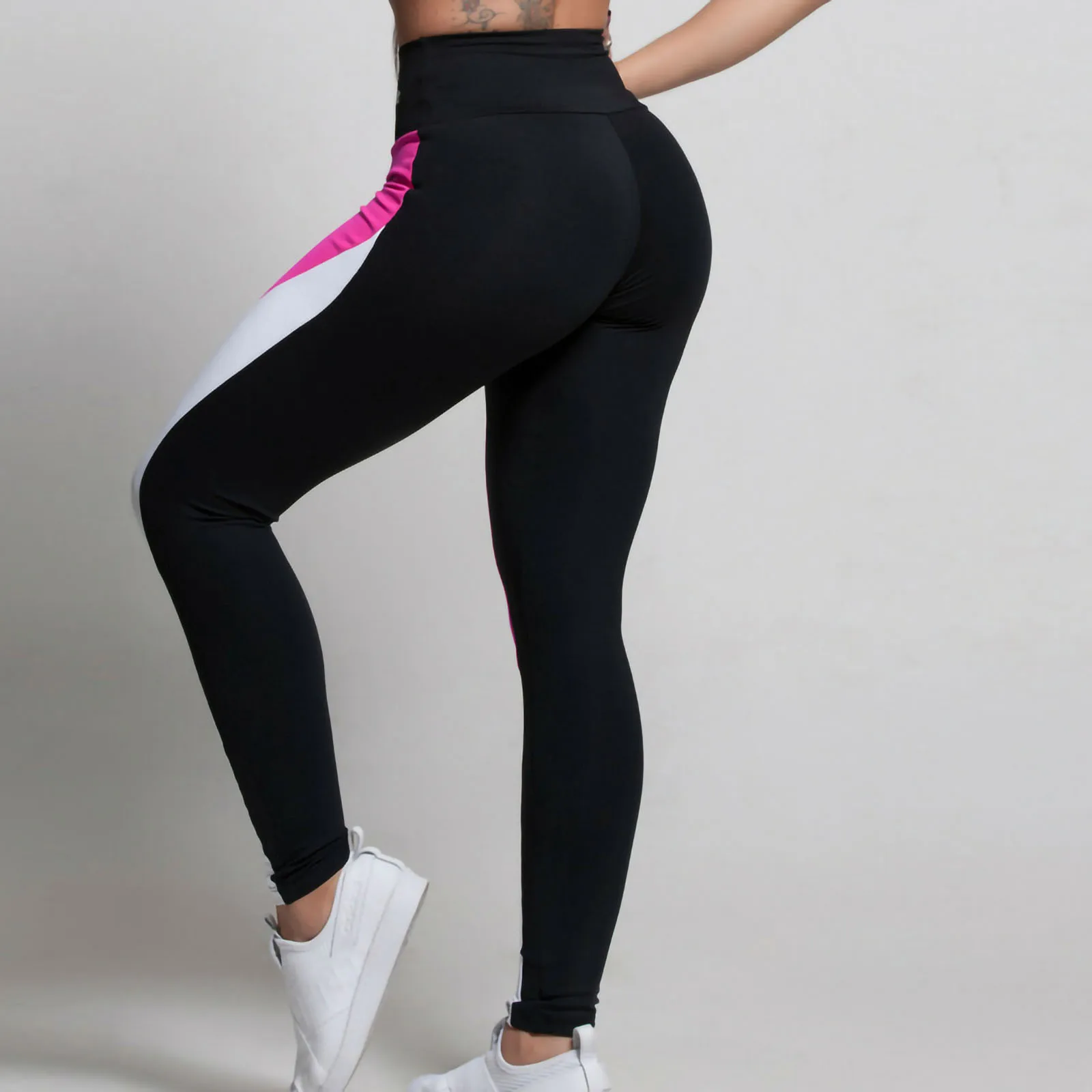 Legging Bedrukte yogabroek Stretch Damesbroek in gemengde kleuren Hoge taille Stretch Fitness Sport Thermische legging Broek Broek