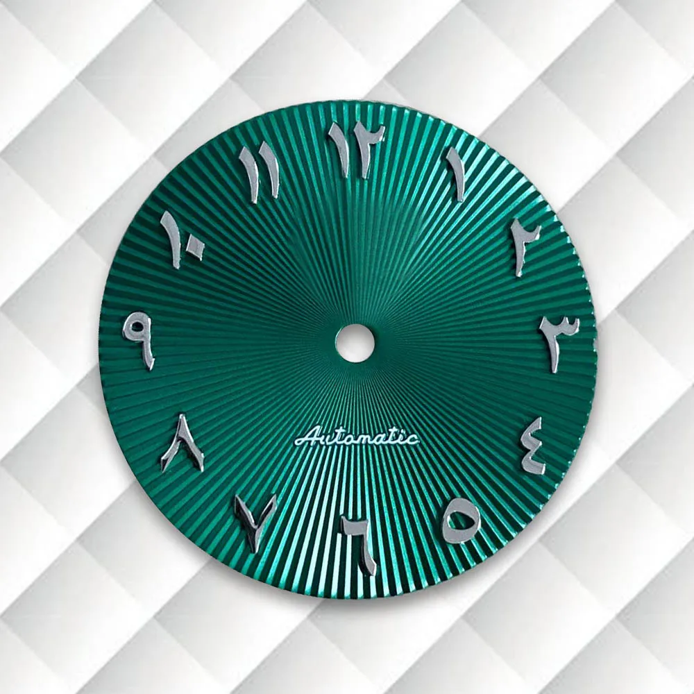28.5mm S Logo Arab Dial Fit NH35/NH36 Japanese Movement Latest styles Sun Pattern Watch Modification Accessories