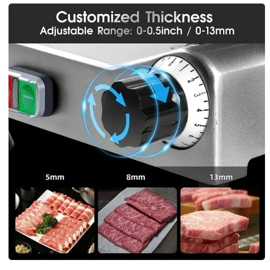 New commercial automatic stainless steel small electric fresh meat cutter Automatic chicken and duck cutting