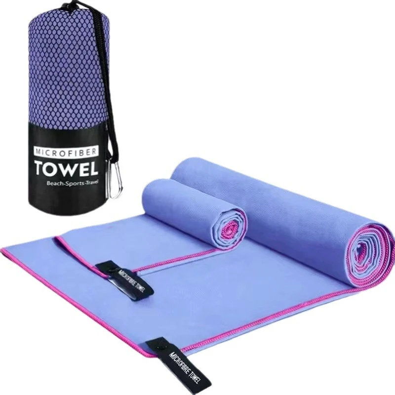 Doppelseitiges Velours Mikrofaser Sporthandtuch Saugfähig Trocknet_voghion.com