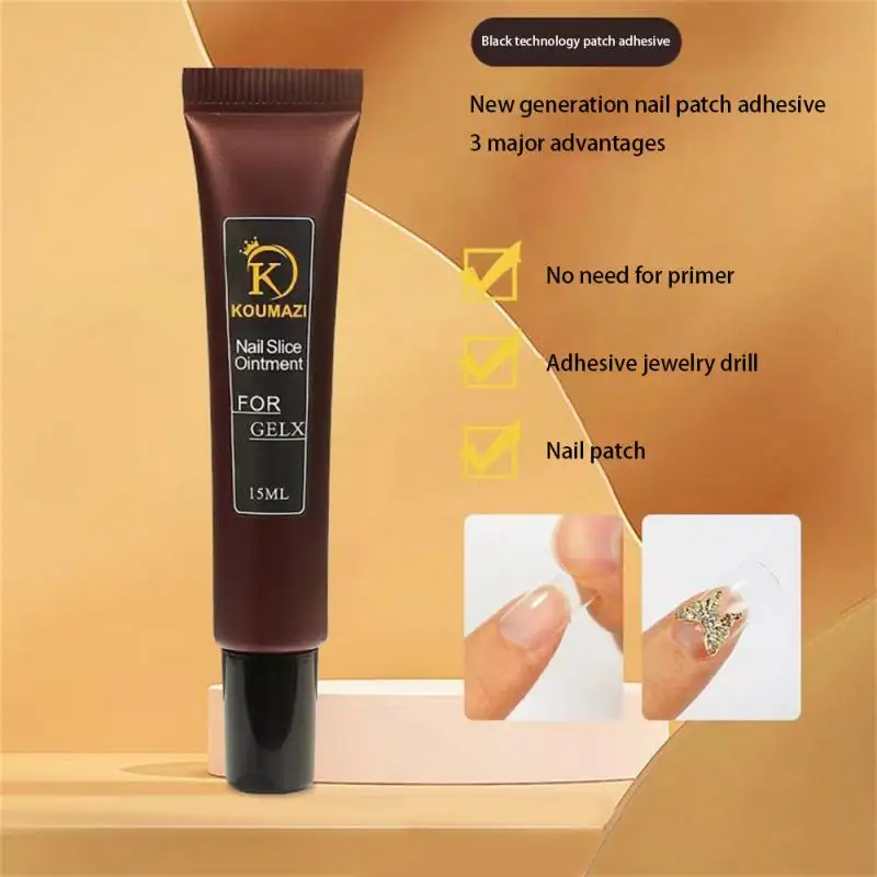 Stevige nagellijm doet geen pijn aan nagels Versterkende nagellijm Nail Art Nail Art-lijm Plasticiteitslijm Stevige Smd-lijm