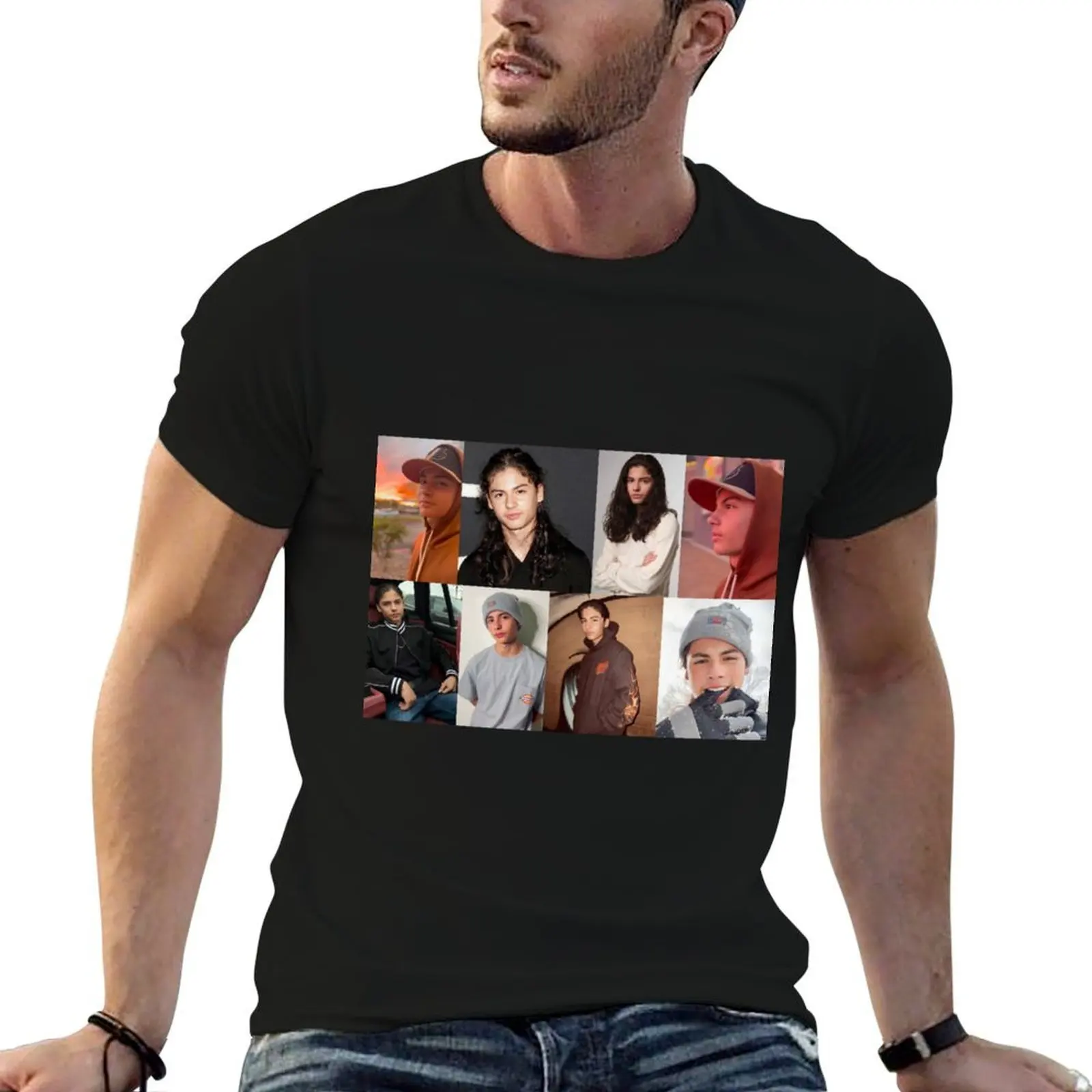 

Miguel Cazarez Mora Collage 2 T-Shirt t shirts for man graphic funny cotton t shirts man 100% t shirts cotton 100% T-shirt