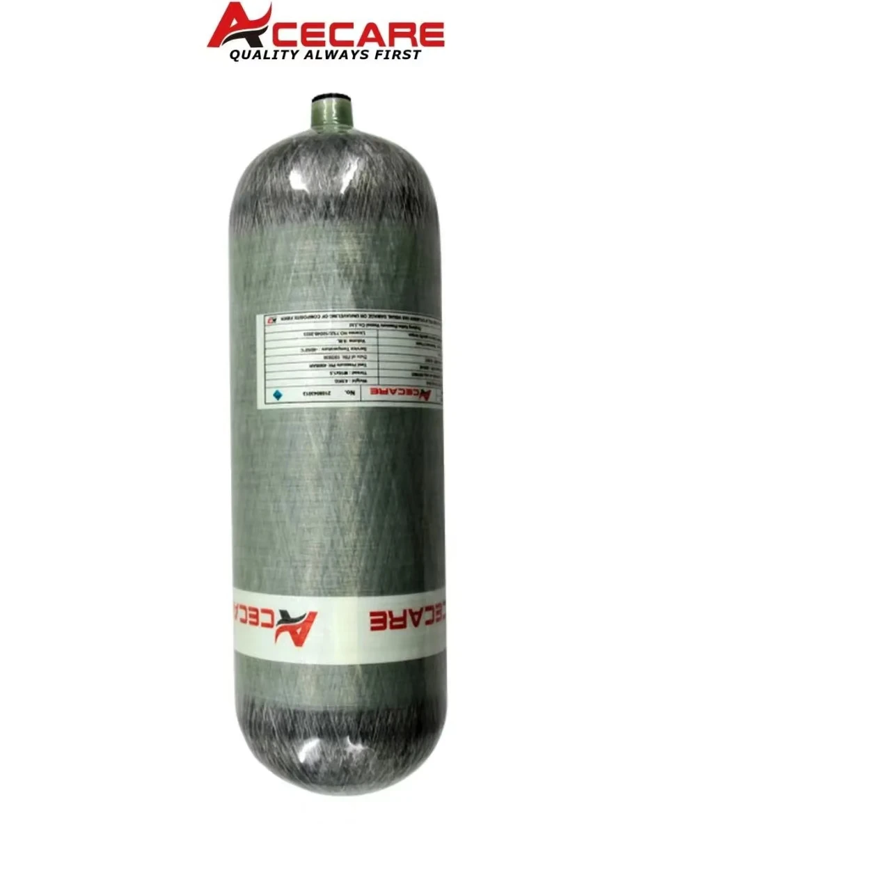 Acecare 9L CE Carbon Faser Tauchen Tank Flasche 4500Psi 300Bar HPA Druckluft Tank mit Ventil Füllstation Scuba Tauchen