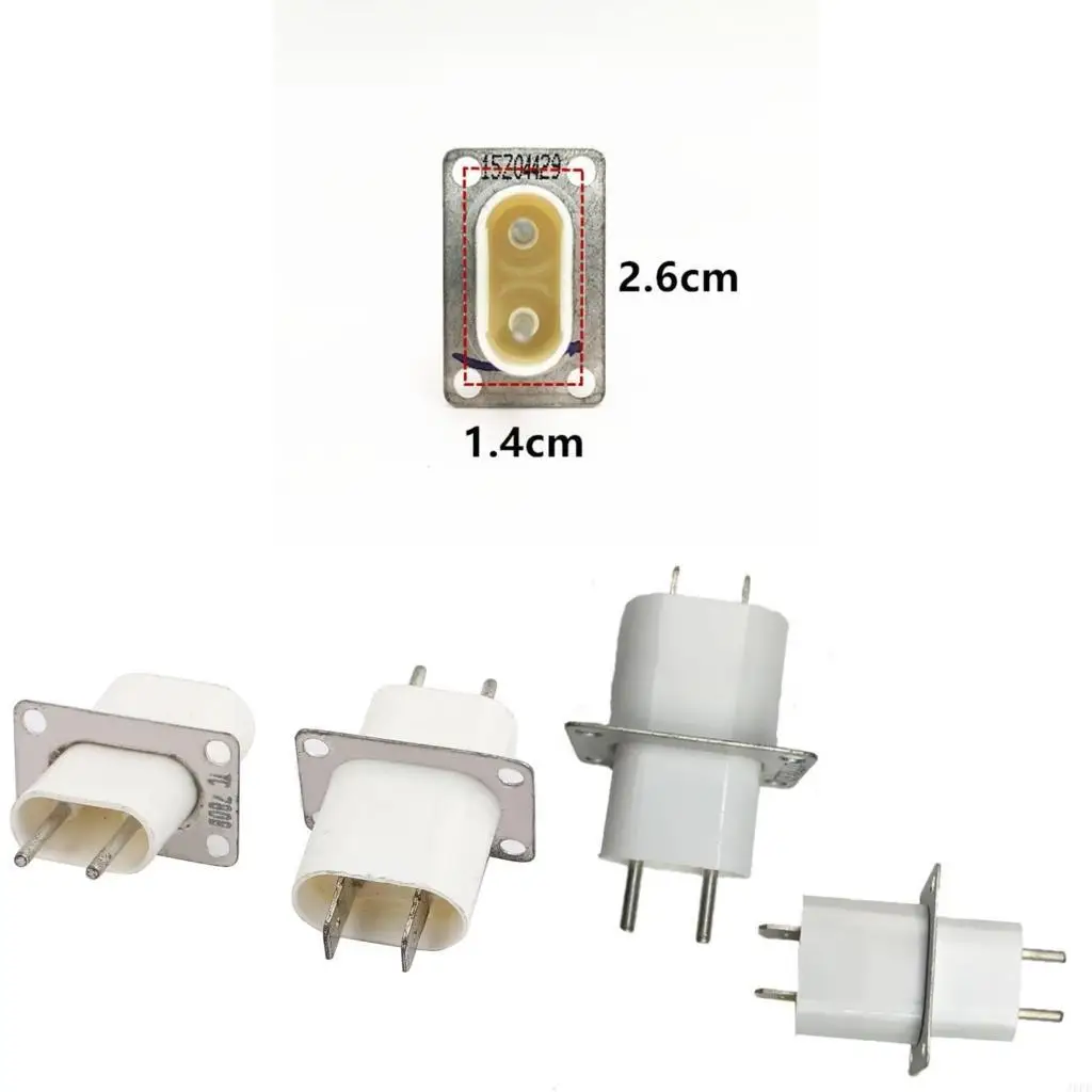 J6PE, paquete 10 piezas repuesto duraderas para horno microondas, enchufes con clavijas, tapones magnetrón para horno