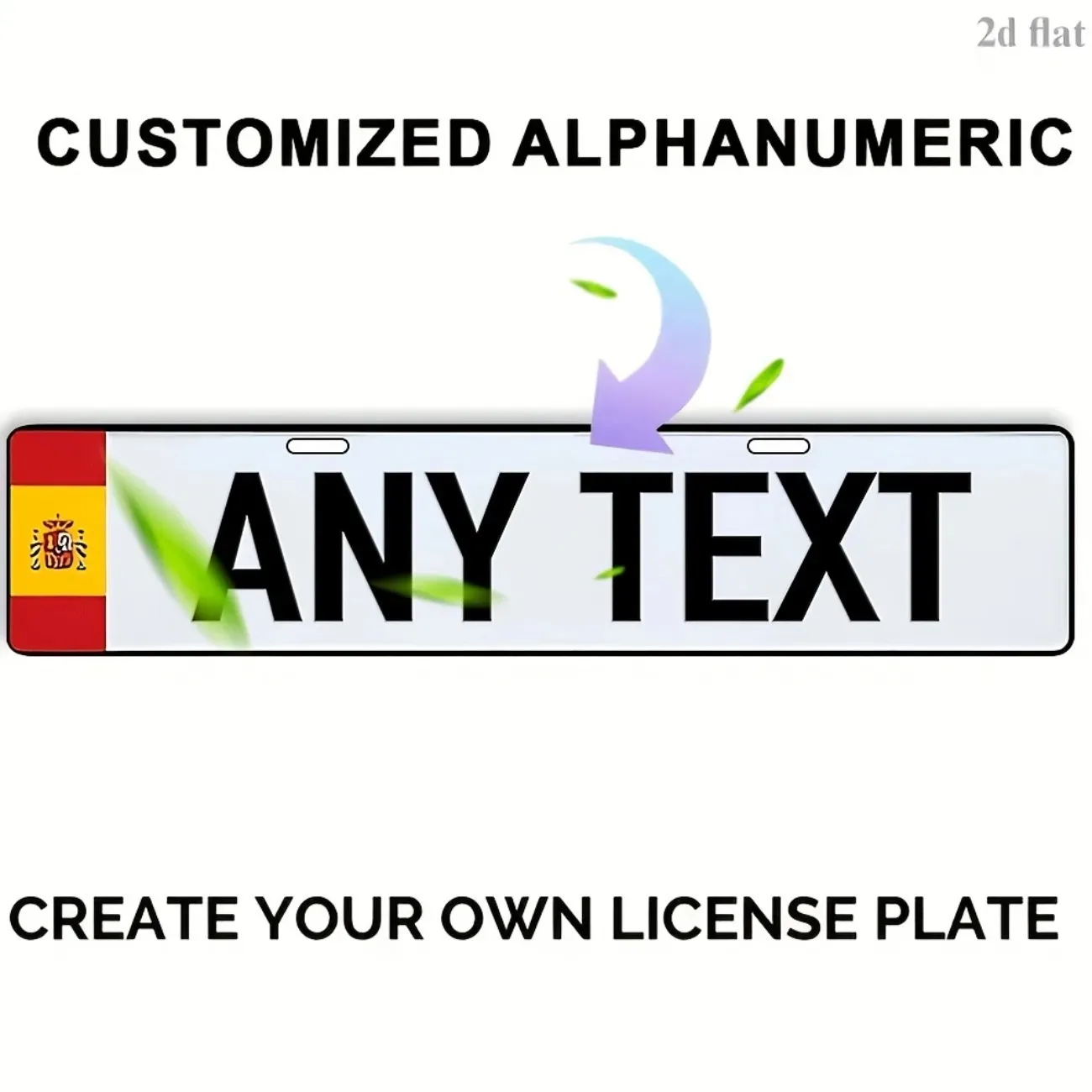 CIFbuy Customizable Spanish Style Metal Wall Sign, Custom Text Home Indoor Wall Plaque Decor