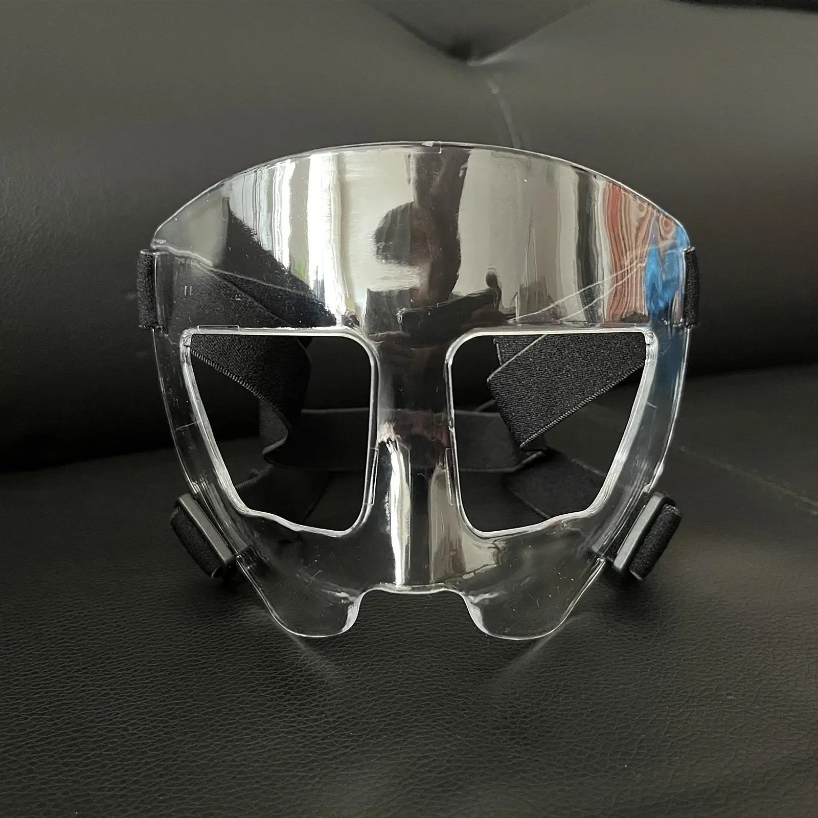 Basketball Kids Nose Protector Adjustable Face Guard Polycarbonate Safety Mask for Children Sporting Events