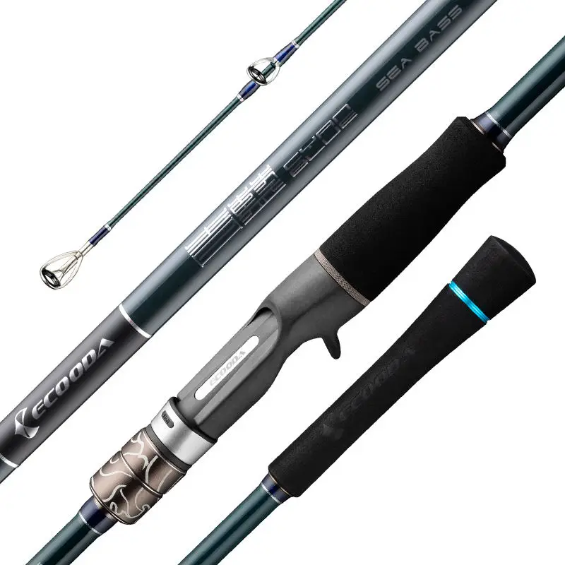 Ecooda Spinning and Casting Carbon Boat Fishing Rod Model Surf Ecooda Cyan Blue Ecbb Sea Bass Lure Rod