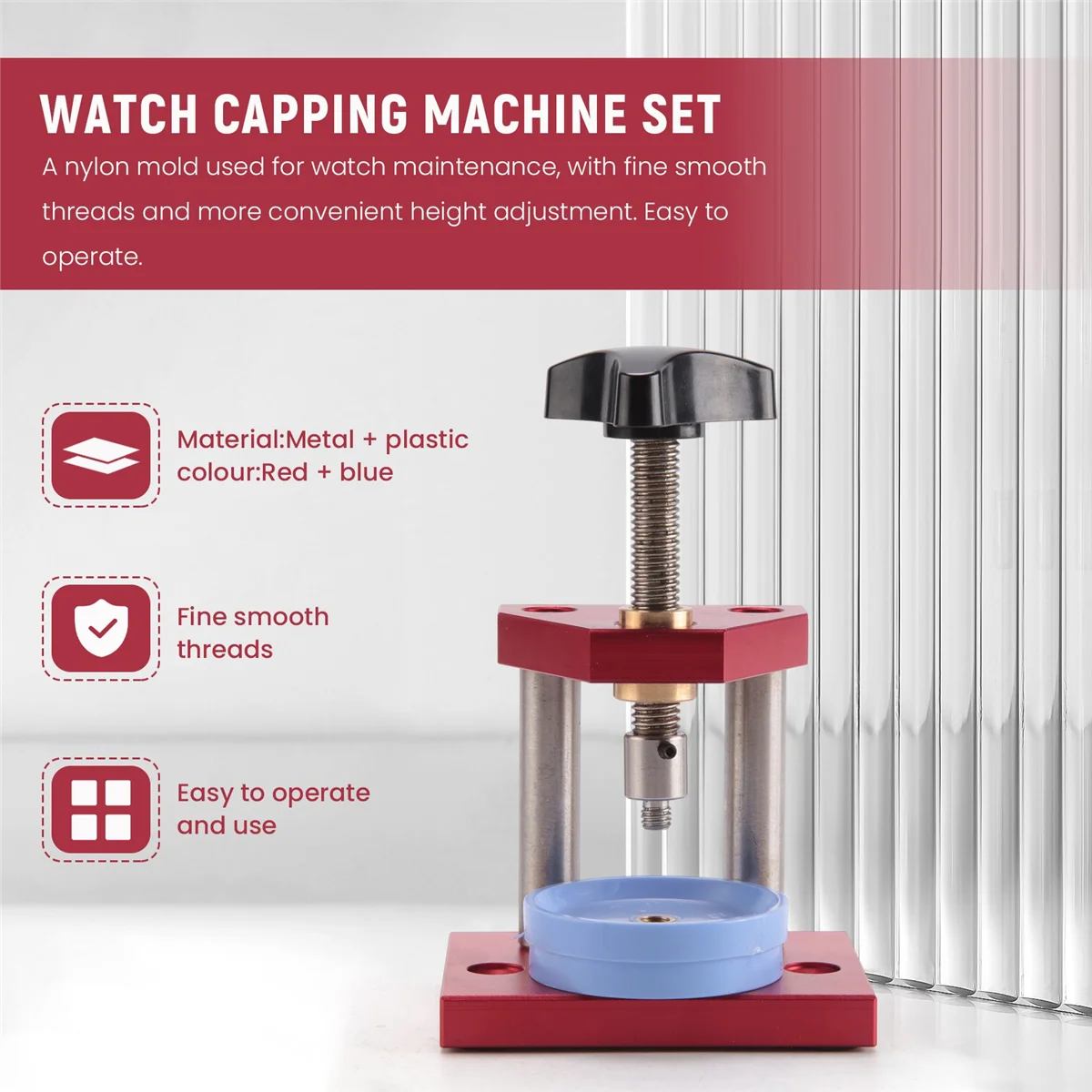 Micropress นาฬิกากด Micropress Medium Heavy Duty นาฬิกากดเครื่องมือ 12 ไนลอนตายสําหรับซ่อมนาฬิกา