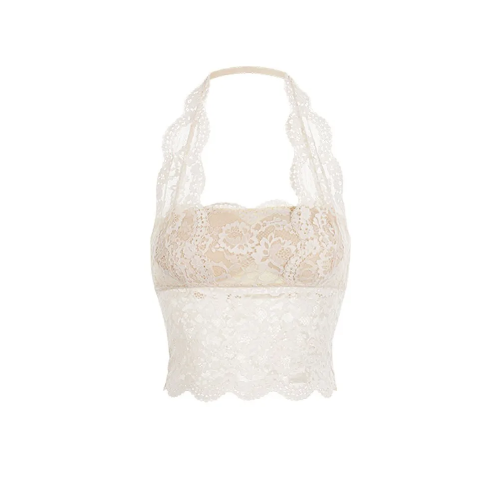 

Fashion Floral Lace Bra Bikini Vest Bralette Bustier Sexy Crochet Padded Bra Women