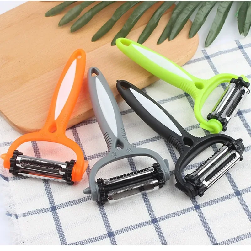 

New Multifunctional 360 Degree Rotary Peeler Kitchen Tool 3 in 1 Rotary Fruit Vegetable Carrot Potato Peeler Cutter Slicer