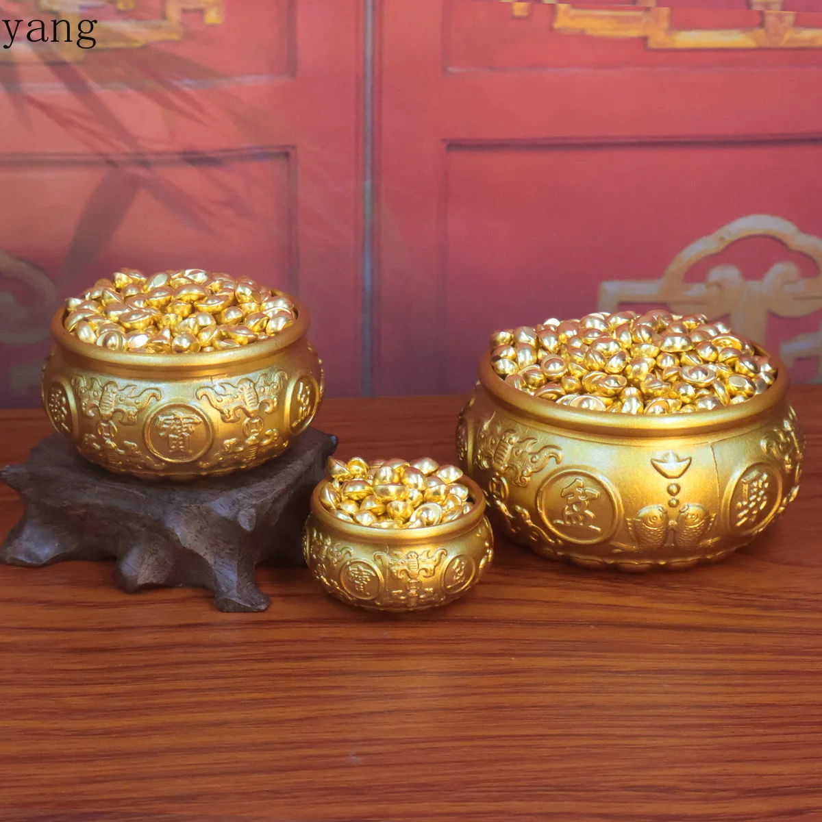 CX Brass Bafu Pisces Cornucopia Lucky Nafu Ornament Crafts