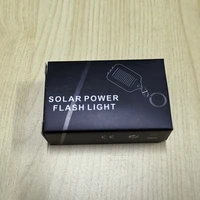 ReadStar 1/2/4PCS Mini Real Solar Power Flashlight 3 LED Keyring Torch Portable Light Outdoor Emergency Light 5