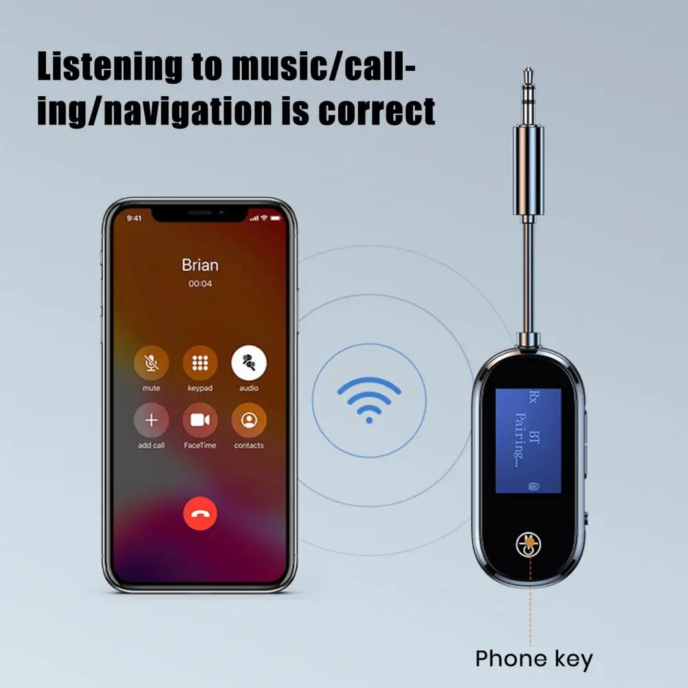 Audio Adapter Wireless Audio Transmitter Wireless Bluetooth Audio Transmitter Receiver for Car Headphones with for Connectivity