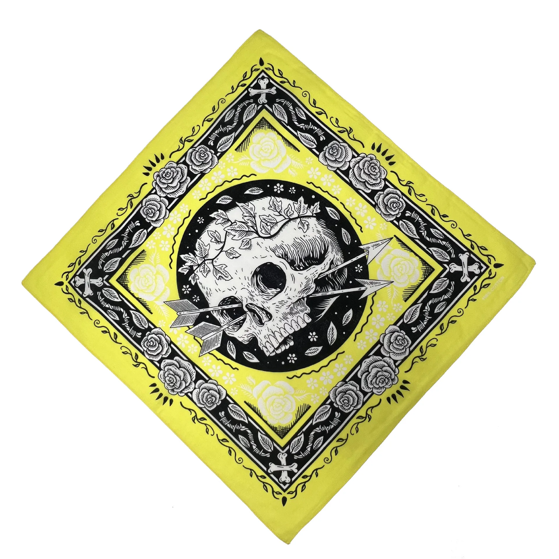 

Hip-hop Headscarf Skull Hiking Scarves 100% Cotton Bandana Running Neck Scarf Cycling Balaclava Durag Hip Hop Headwear Babushka