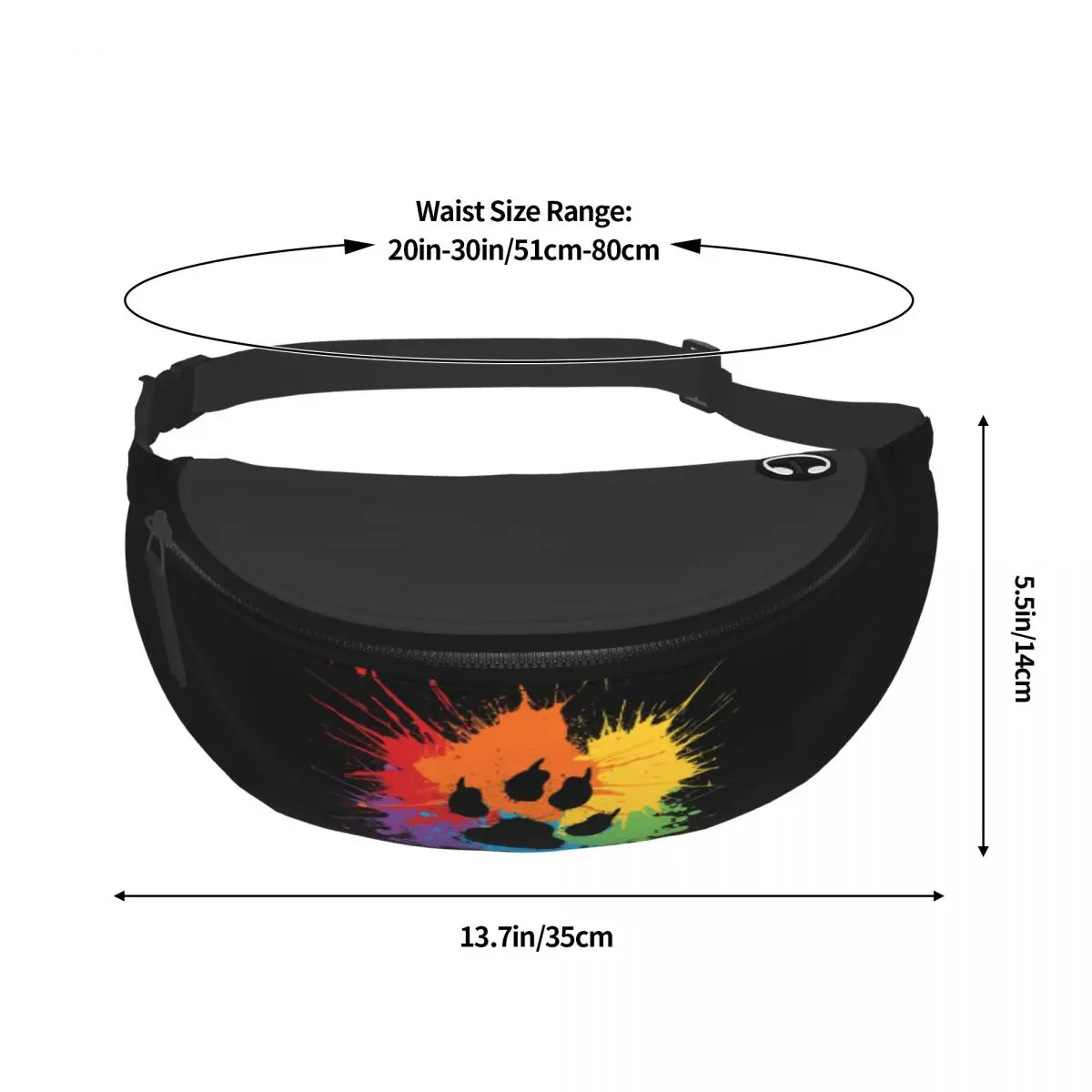 مخصص مثلي الجنس الدب باو فخر حزمة مراوح للسفر النساء الرجال GLBT LGBT قوس قزح فخر Crossbody الخصر حقيبة الهاتف المال الحقيبة
