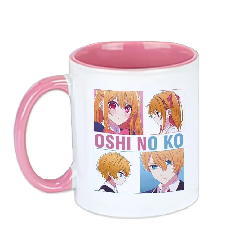 Anime Oshi No Ko Cosplay Hoshino Ai Rubii Akuamarin Ceramic Coffee Milk Tea Water Cup Cosplay Birthday Present Travel Mug Merch