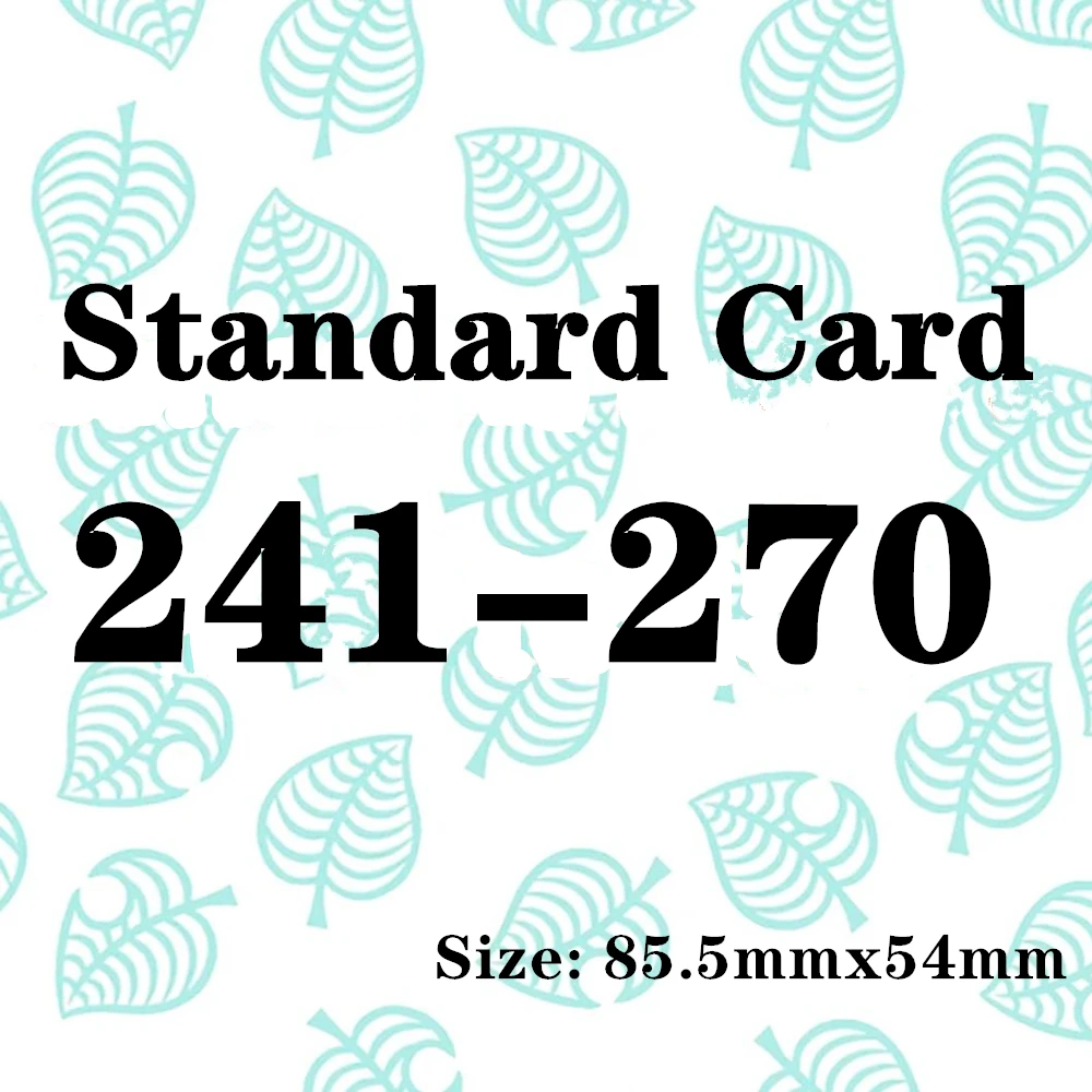 Carte Standard ACNH 241 – 270 diverses cartes Amxxbo Ntag215, jeu tendance Animal Croxxing: nouveaux Horizns, rôles mignons, ensemble NS