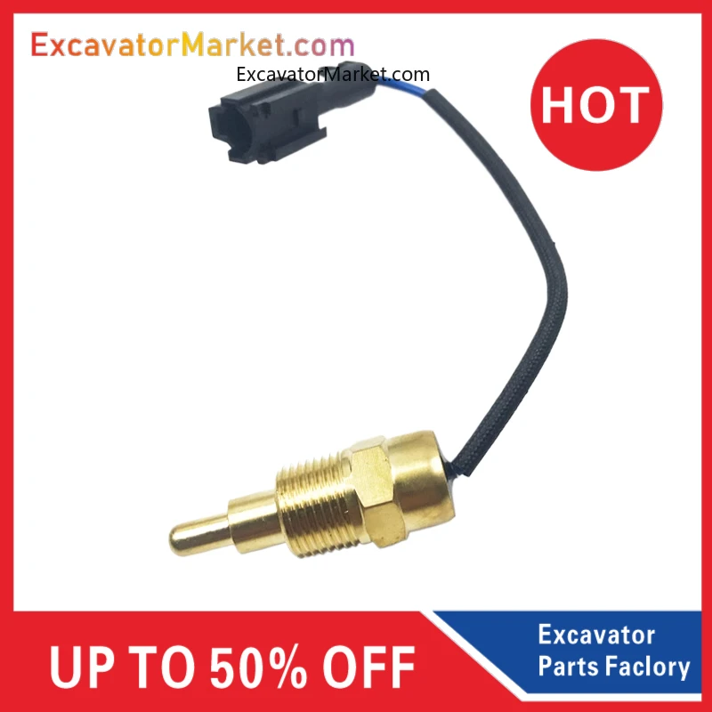 For Sany Sy215 55 65 75 95 Water Temperature Sensor Alarm Water Temperature Sensing Plug Excavator Accessories High Quality