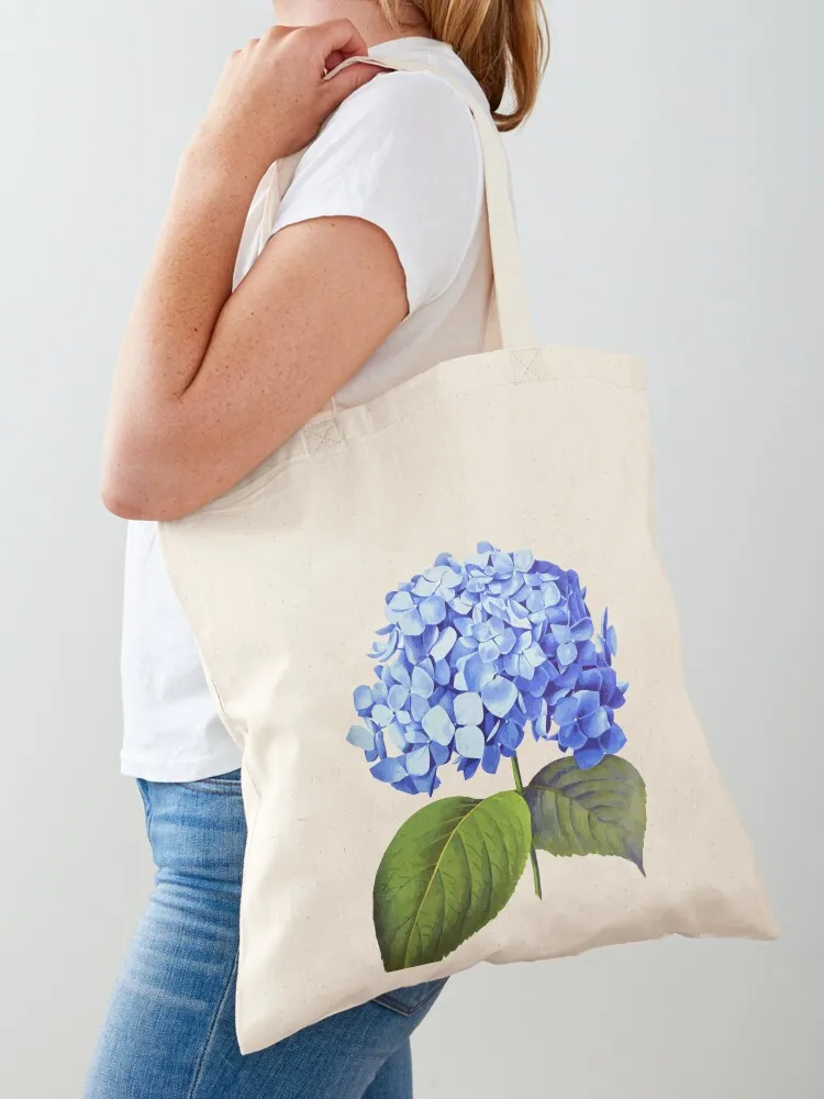 Blue hydrangea Tote Bag tote bag men's shopper bag women canvas tote women Shopper handbag