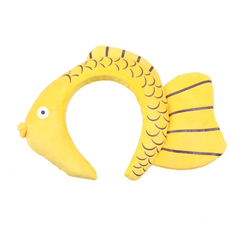 1pcs Cartoon Animal Hair Bands Dragon Yellow Fish Headband Cute Quirky Headwear