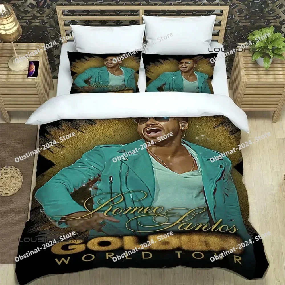 Latin singer Romeo Santos Bedding Set Duvet Cover Full Queen King Size Pillowcase Bed Printed Set Aldult Kid Bedroom Single Twin