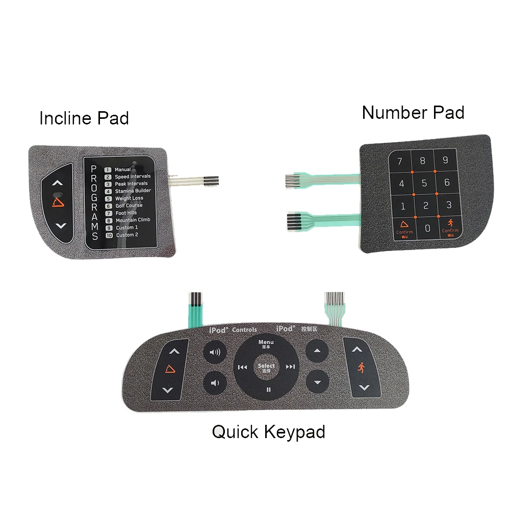 

Accessories for Treadmill HORIZON Elite T5000 Membrane Keys Panel Keys