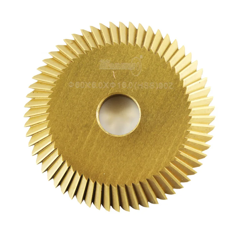 HSS Key Cutting Machine 60x6x16mm Key Copy Machine Face Milling Cutter 90Teeth Key Cutting Blade Locksmith Tool for Making Keys