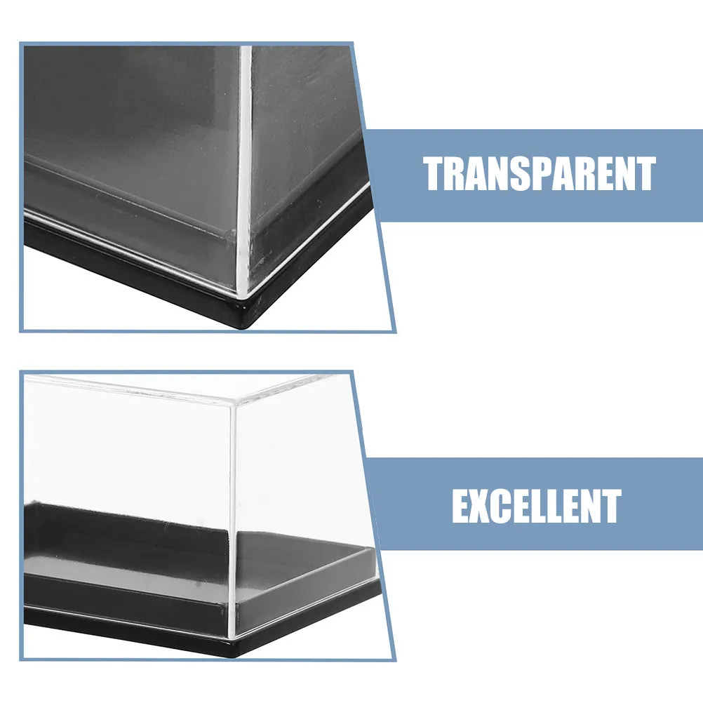 8Pcs High Transparency Rectangular Display Box Easy Assemble Specimen Storage Shell Conch Mineral Display Case