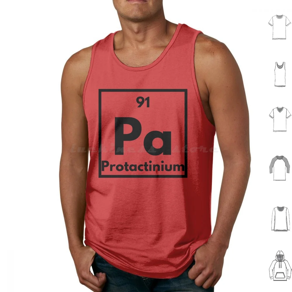 Periodic Table Number 91 Pa Protactinium Tank Tops Print Cotton Periodic Table Of Table Of Atomic Number 91 Ninety One Pa