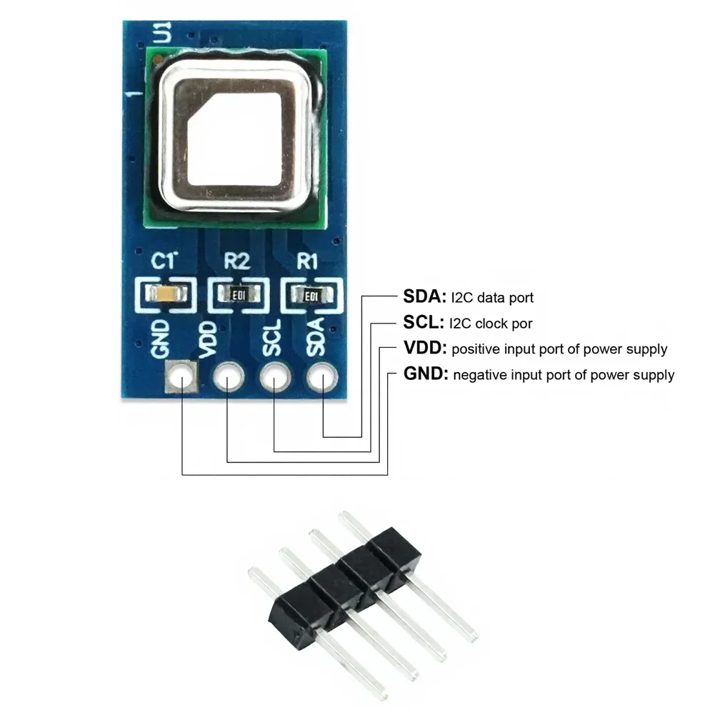 1 Pcs SCD41 Gas Sensor Module For Ventilation Systems And Greenhouses 400-5000ppm Detection With Integrated Sensors