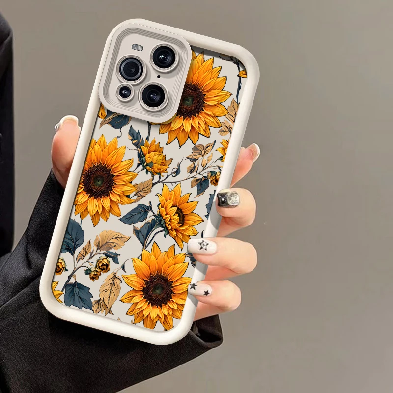 Bright Yellow Flowers Case For Vivo IQOO NEO Z1X Z3 Z3I T1X Silicone Shockproof Camera Lens Protection Soft Phone Cover Fundas