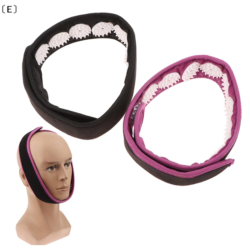 〔E〕Cinturón de acupuntura y acupresión, herramienta de vendaje para la cabeza, tapete manual portátil para levantar la cabeza, anillos ajustables para alivio de migrañas y cuidado de la piel
