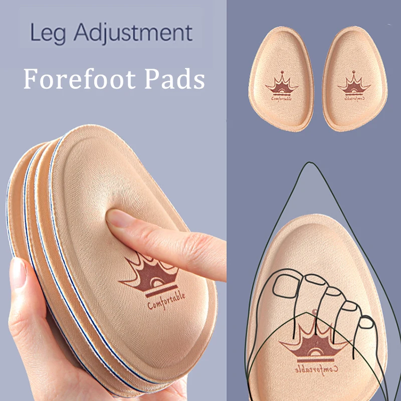 4pcs Forefoot Pads for Women High Heels Relief Feet Pain Insert Non-slip Half Size Sole Shoe Sweat Absorbing Foot Care Insoles