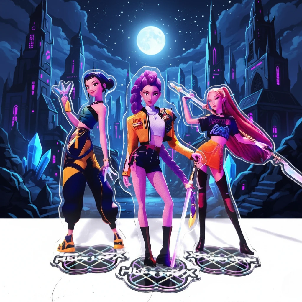 

KPOP Охотники на демонов Акриловая подставка K-POP Товары Корейская волна K-POP Коллекционные товары Фанат Сувениры из фильмов Официальная лицензия