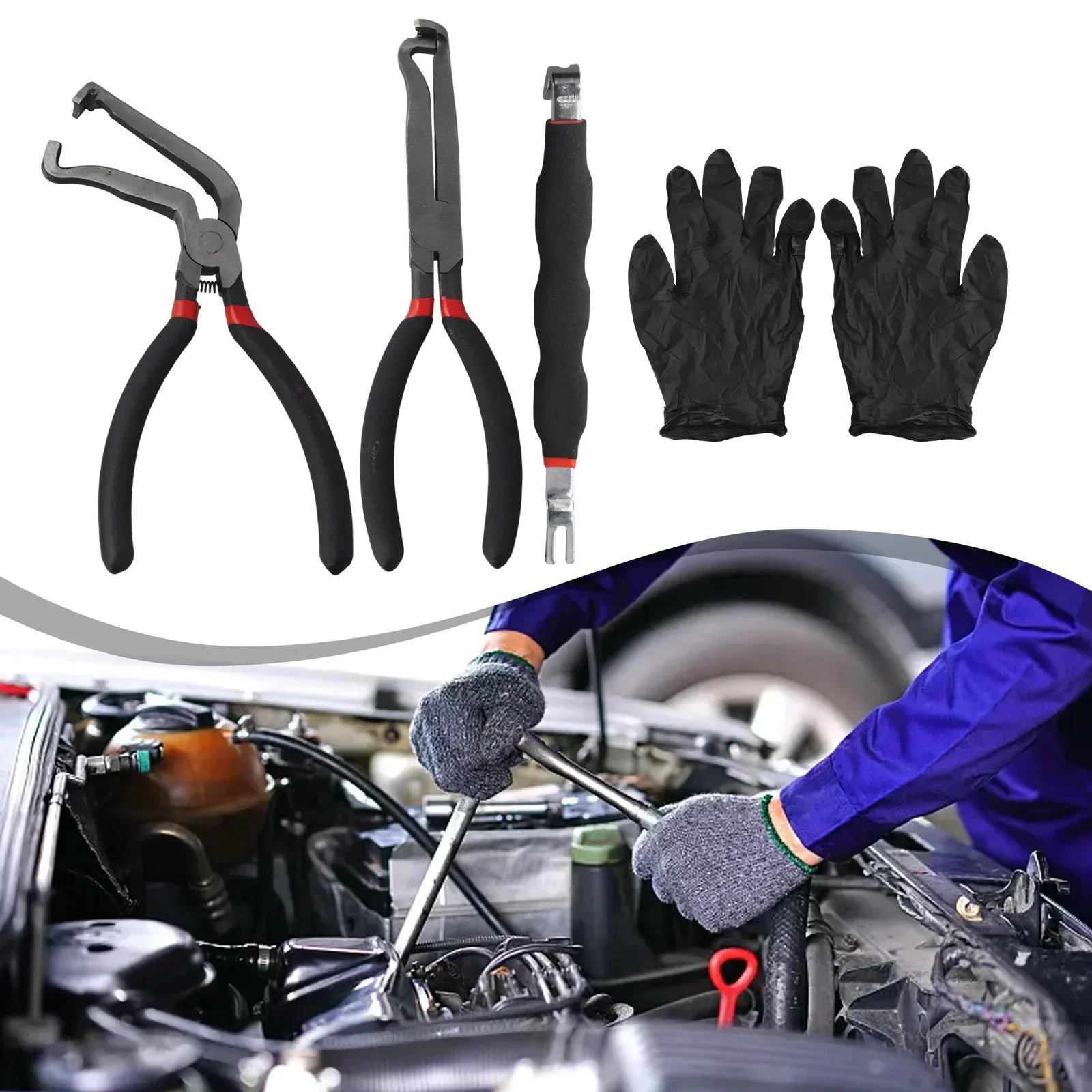 

Connector Handling Made Easy Comprehensive Electric Disconnect Tool Kit Including Gloves and Construction Materials