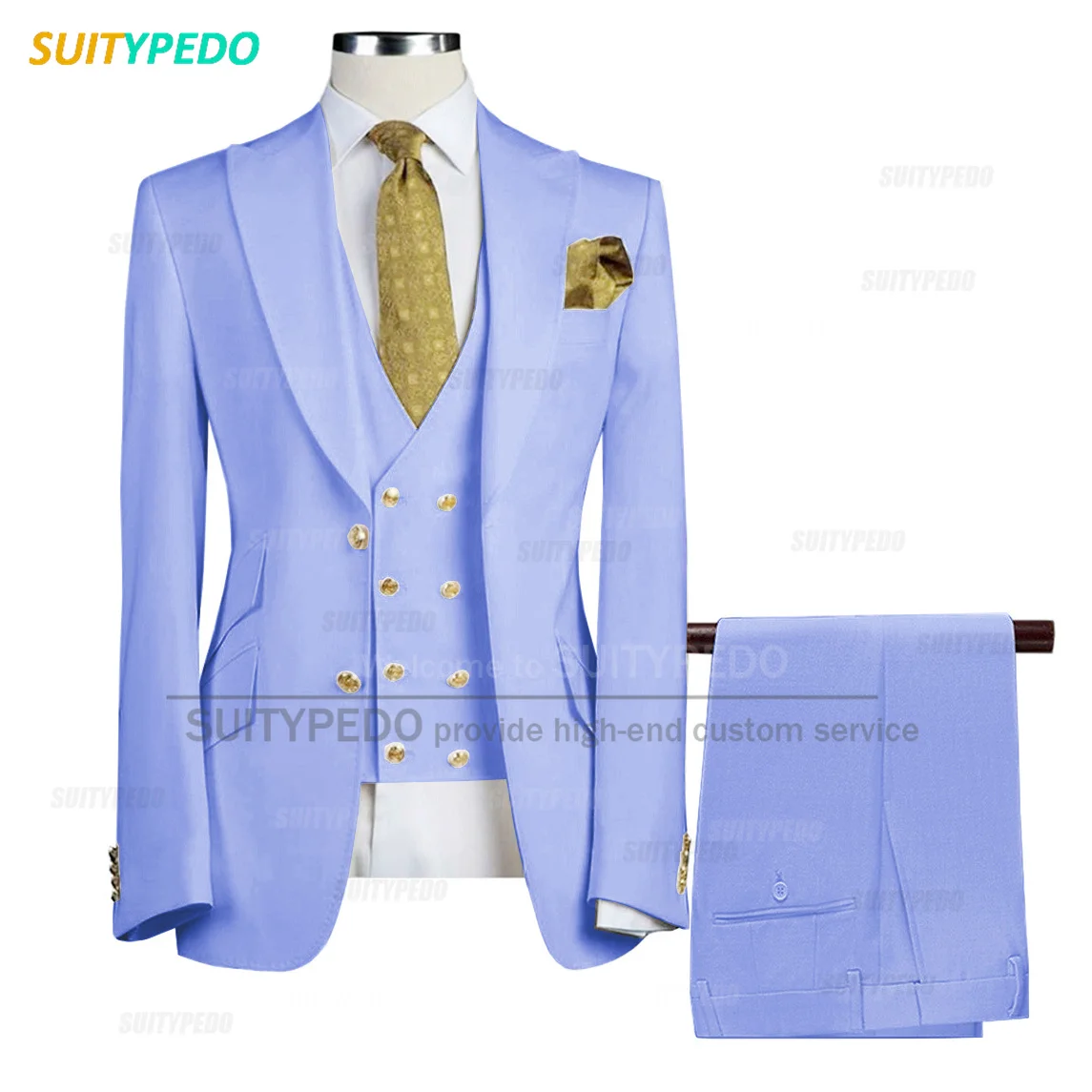 

Classic Suit Sets For Boys School Party Children Host Tailor-made Slim Fit Outfits Graduation Ceremony Formal Blazer Vest Pants