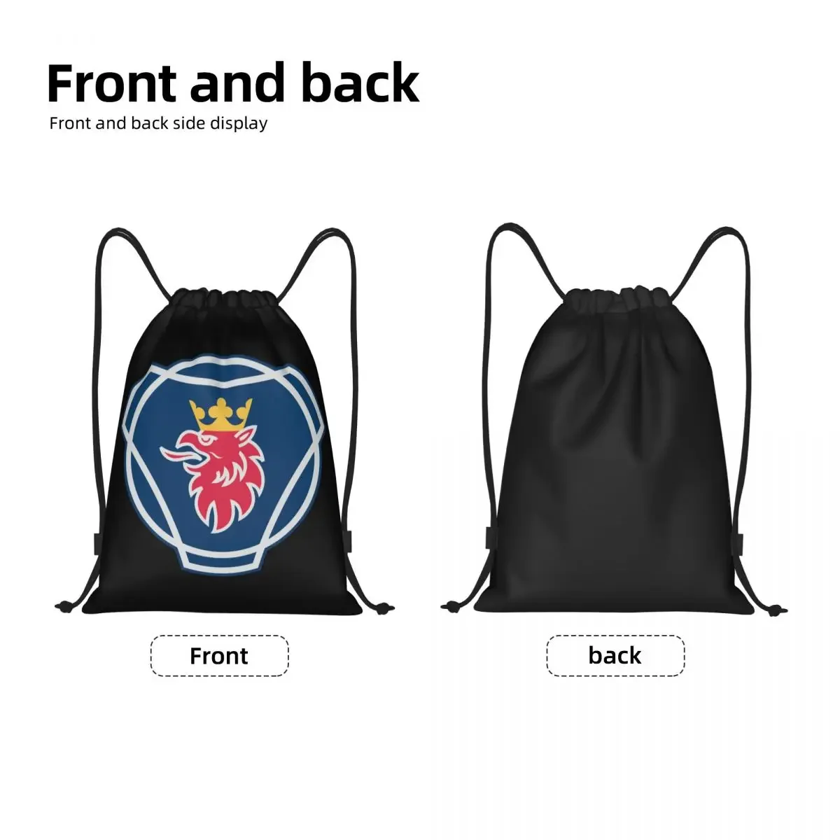 Custom Swedish Saabs Scanias awstring Backpack Sports Gym Bag For Women Men Heavy Lorries Training Sackpack