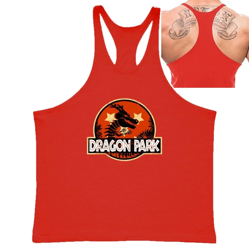 الرجال تي شيرت بدون أكمام للصالة الرياضية أنيمي لعبة دراغون بول "دراجون بارك" سريعة الجافة سترة بلا أكمام تي شيرت رياضي للياقة البدنية تجريب الصيف التدريب #4
