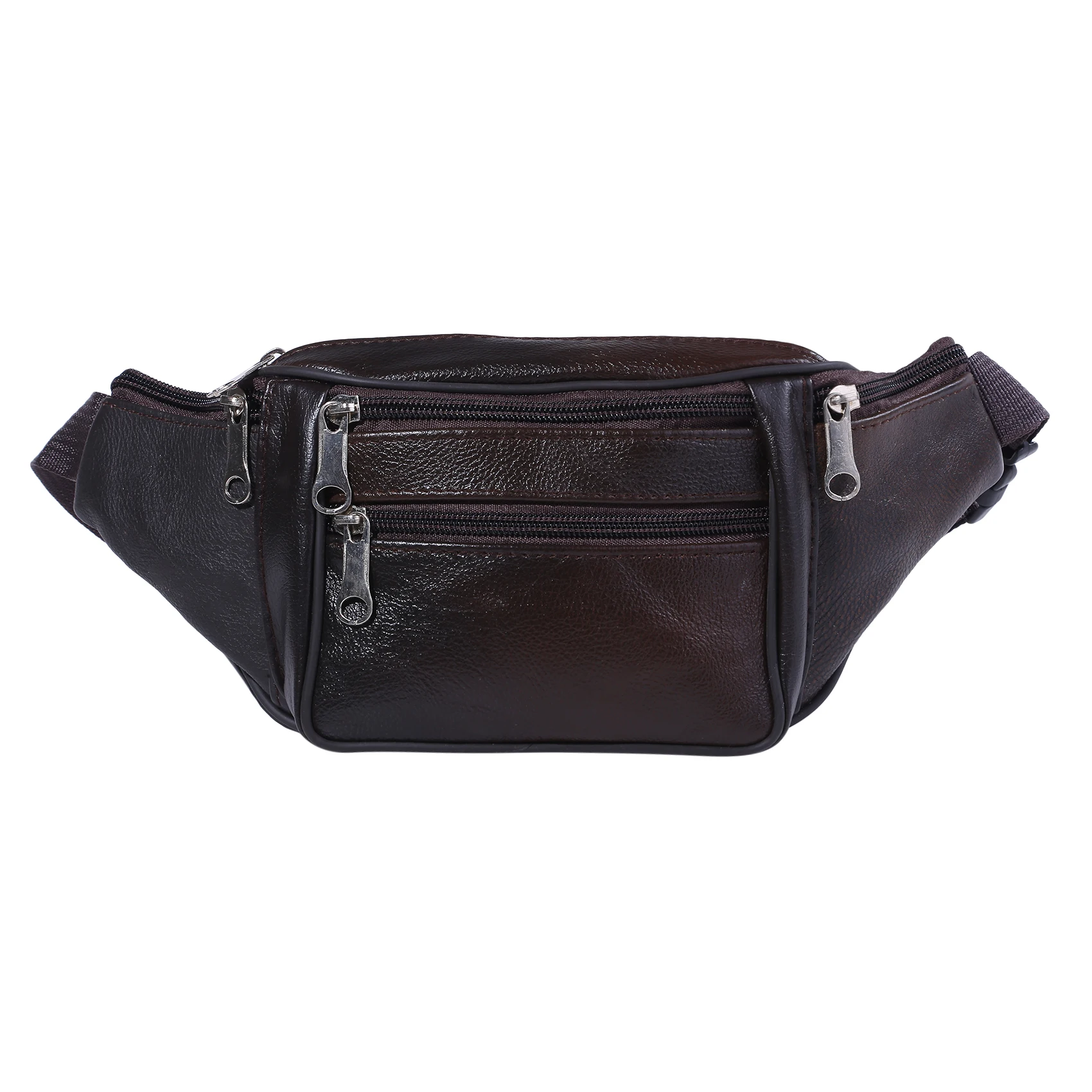 Men\'s Waist Pack PU Leather Bag Waist Belt Bag Male Artificial Leather Fanny Pack Fashion Luxury Small Shoulder Bags for Men