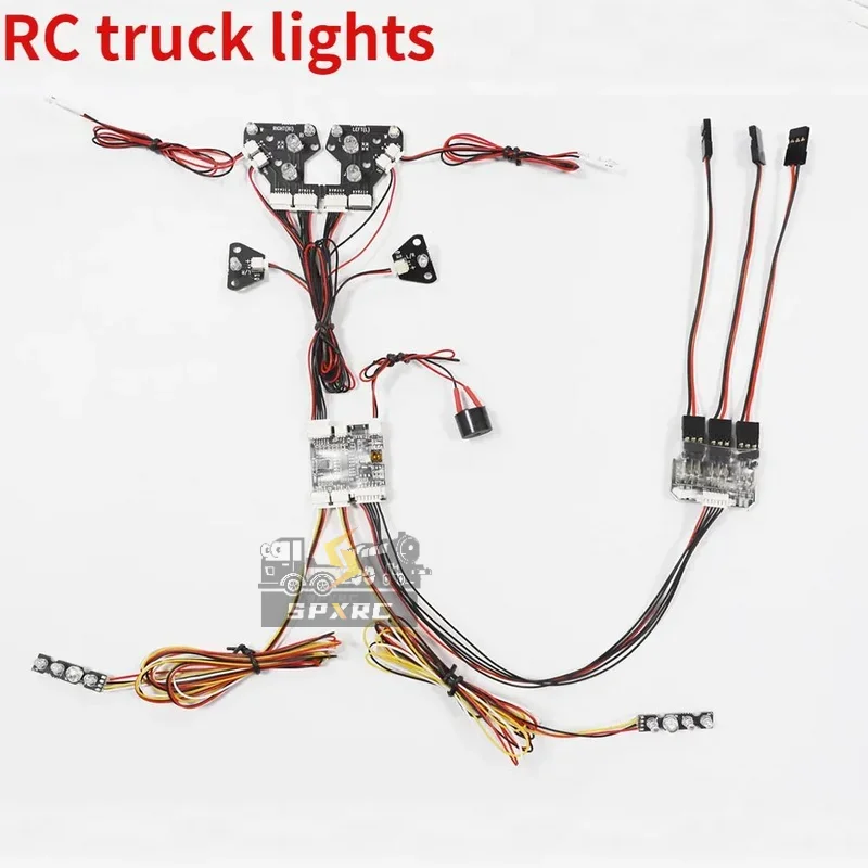 

Light Set RC 1/14 for 1/14 Tamiya RC Dump Truck Tipper Trailer SCANIA 770S VOLVO BENZ MAN TGX Car Accessories