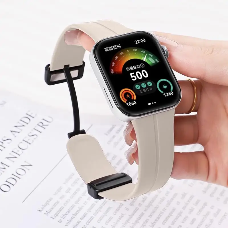 화웨이 워치핏 4-4 Pro-3 스트랩 스마트워치 액세서리 마그네틱 실리콘 스포츠 벨트 코레아 팔찌 화웨이 핏 4 프로 밴드