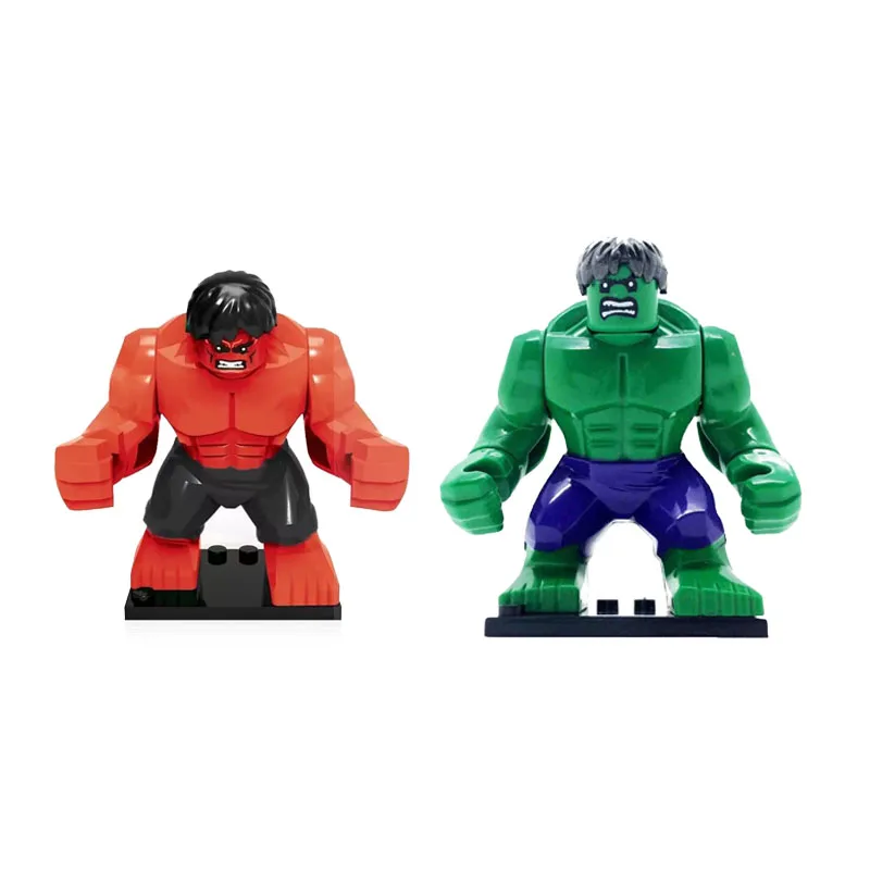 Marvel Mini bonecas de bloco de construção, figura Anime, super-herói DIY, brinquedo de bloco de construção montado, presente infantil, 2 peças