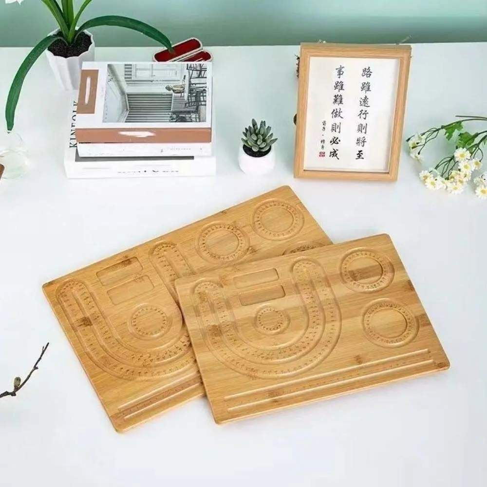 Multiple Types Jewelry Making Tray With Scale Thickened Wooden Bead Board Eco-Friendly Display Jewelry Design Board Crafts DIY