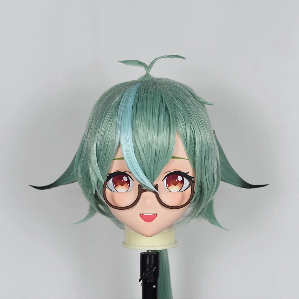 

(MEO370) Customize Handmade Full Head Lockable Crossdress Male to Female Japanese Cartoon Anime Game Character Kigurumi Mask