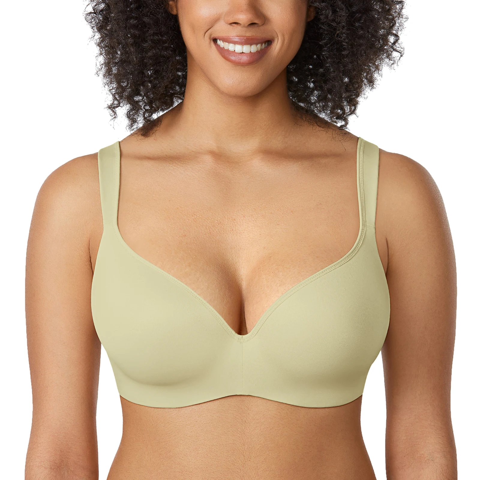 

Women's Full Coverage Balconette Tshirt Underwire Lightly Lined Bras Plus Size B C D DD E F