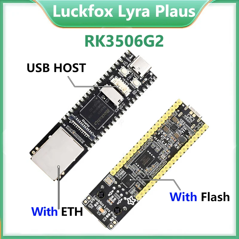 

Luckfox Lyra Plus Flash-Boot RJ45 ETH Version RK3506G2 Rockchip Linux Development Board For MIPI/DSI Display Cortex-A7