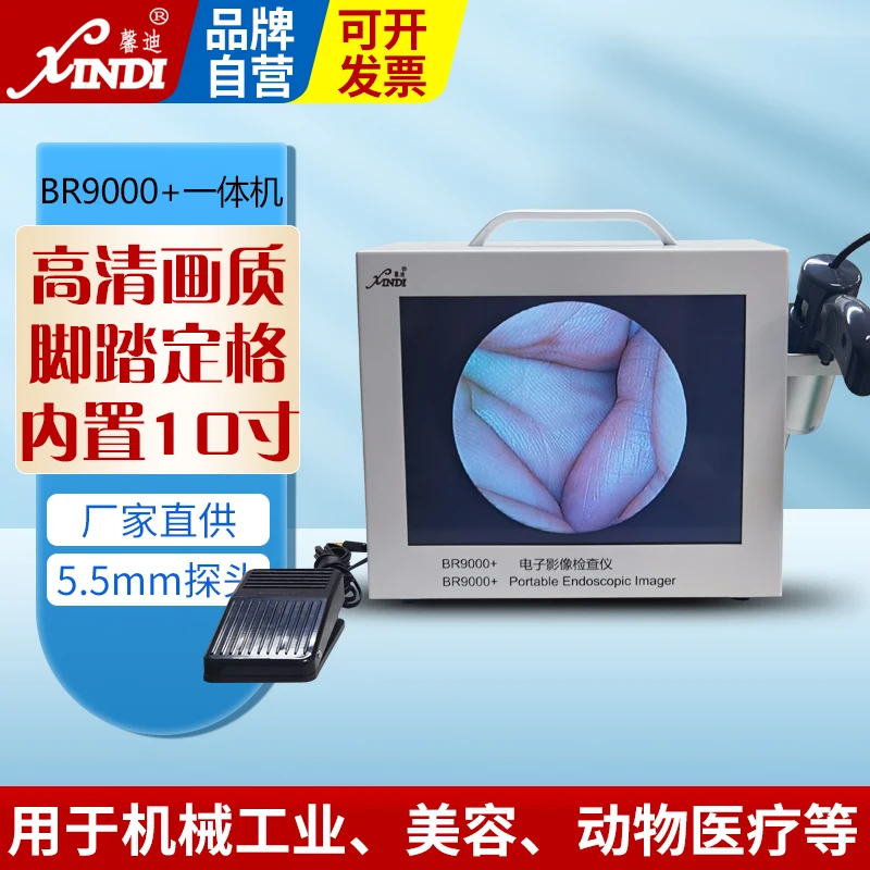 

Xindi HD 5.5mmBR9000+ electronic image examination instrument 10 inch visual ear, nose and throat endoscope